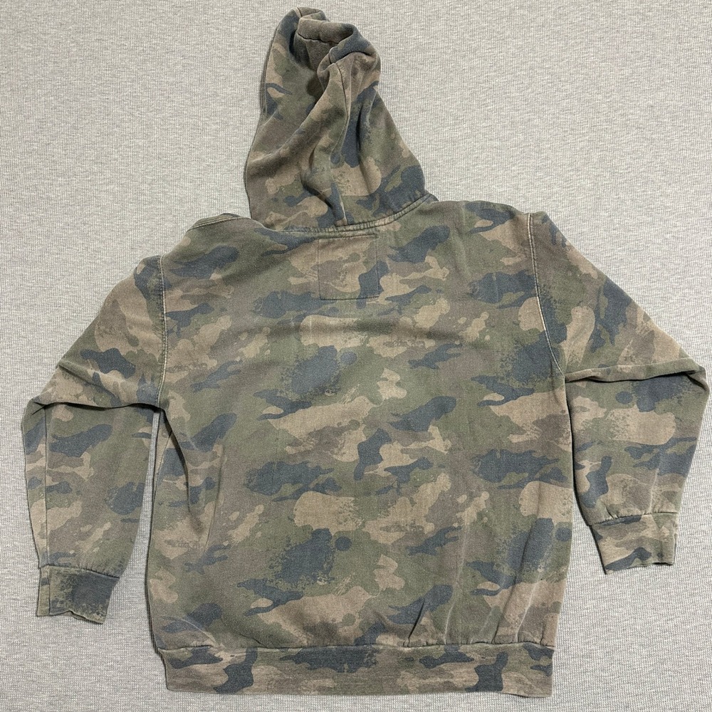 Six Flags Looney Tunes Marvin the Martian Camo Pullover Hoodie Green Mens Large - Picture 2 of 12